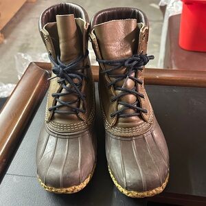 L.L. Bean Men's Dark Brown Rain Boots